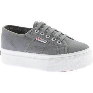 Unisex Superga Sage Gray Platform Sneakers Size 41